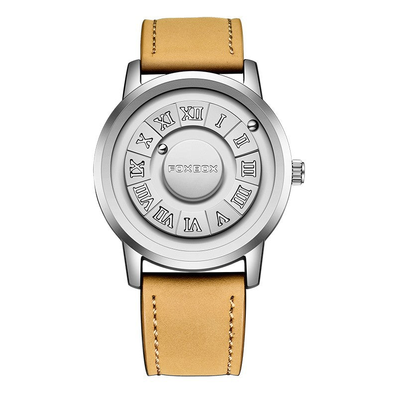 Montre de suspension magnétique pour hommes Montre de quartz créative