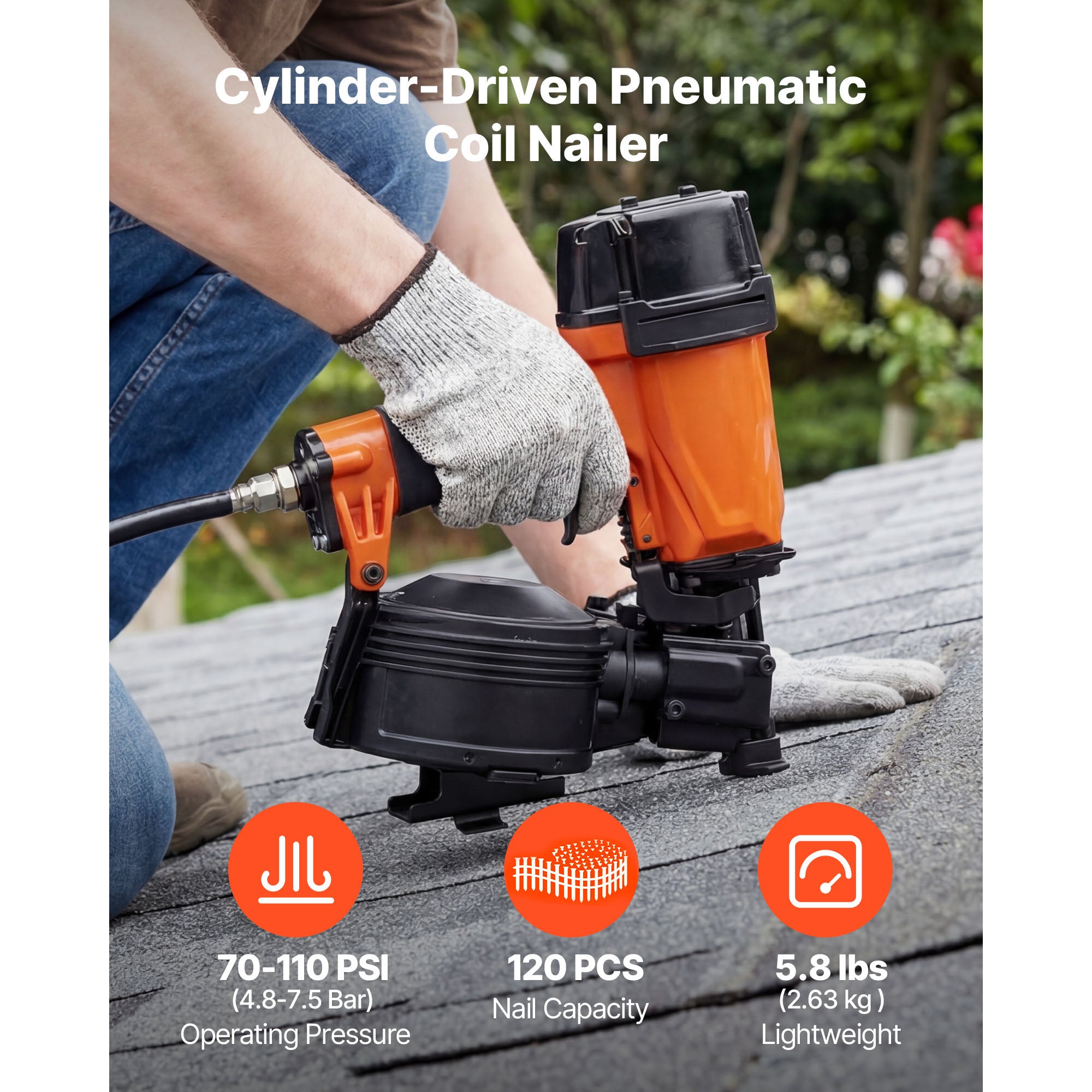 Nailer de toiture professionnel CN45N