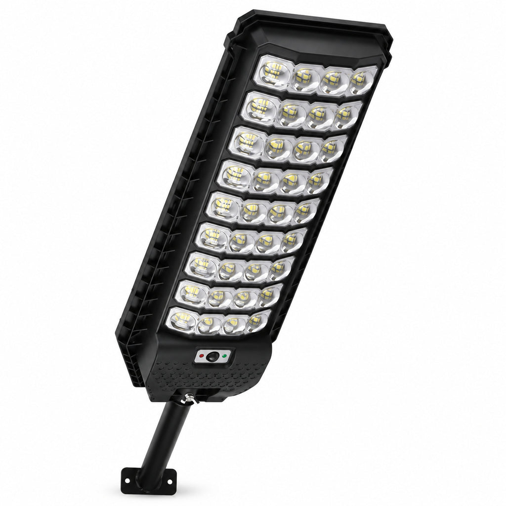 Solar Powered Motion Sensor Outdoor Light W7208 9 Noir pour Garden Yard Street Wall LED