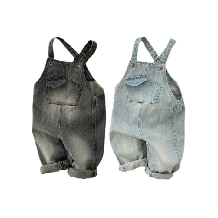 Garçons et filles Petits et plus âgés Retro Jeans Douces Une pièce Casual