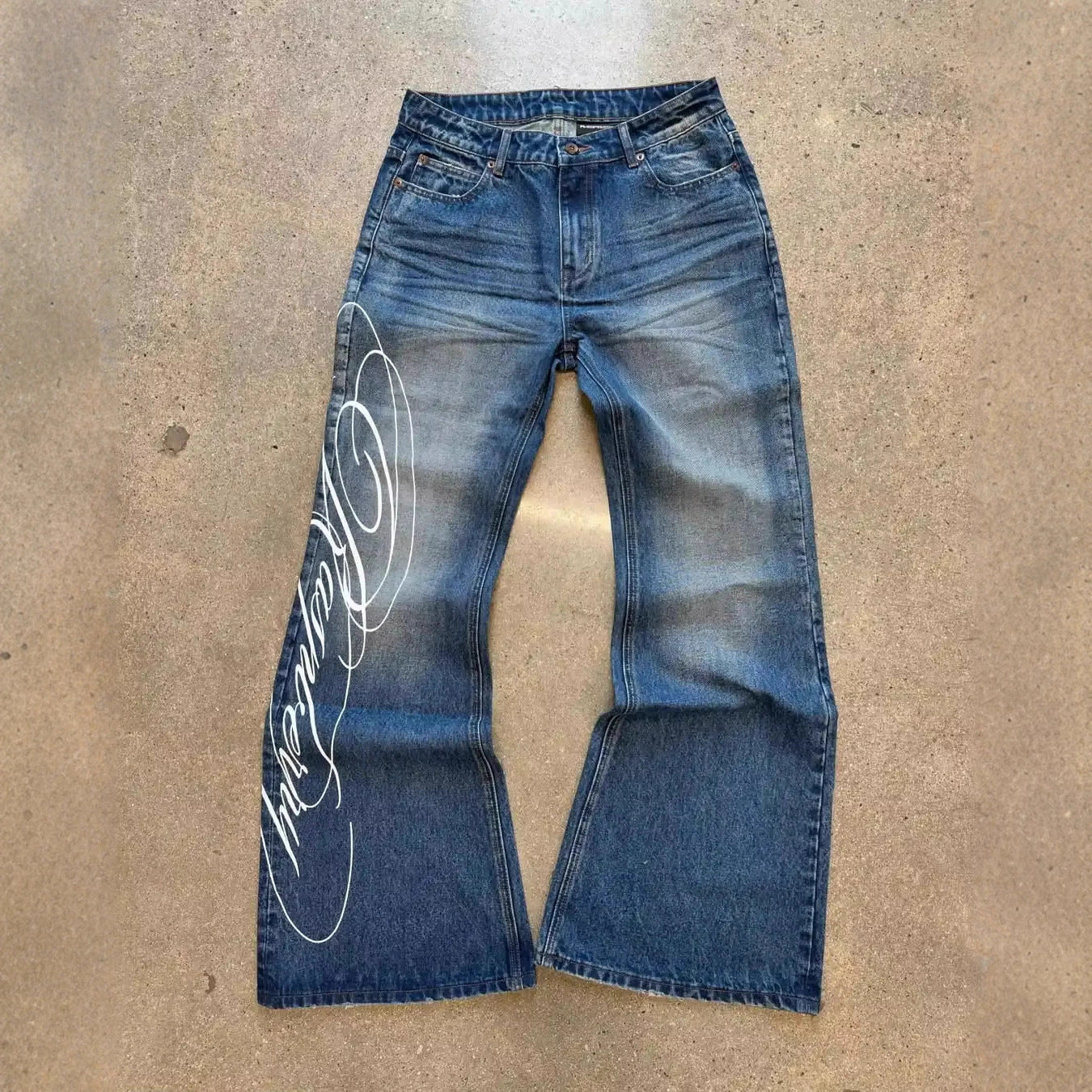 Jeans lavés vintage pour hommes