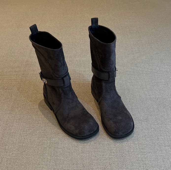 Bottes françaises vintage Suede Western Ankle