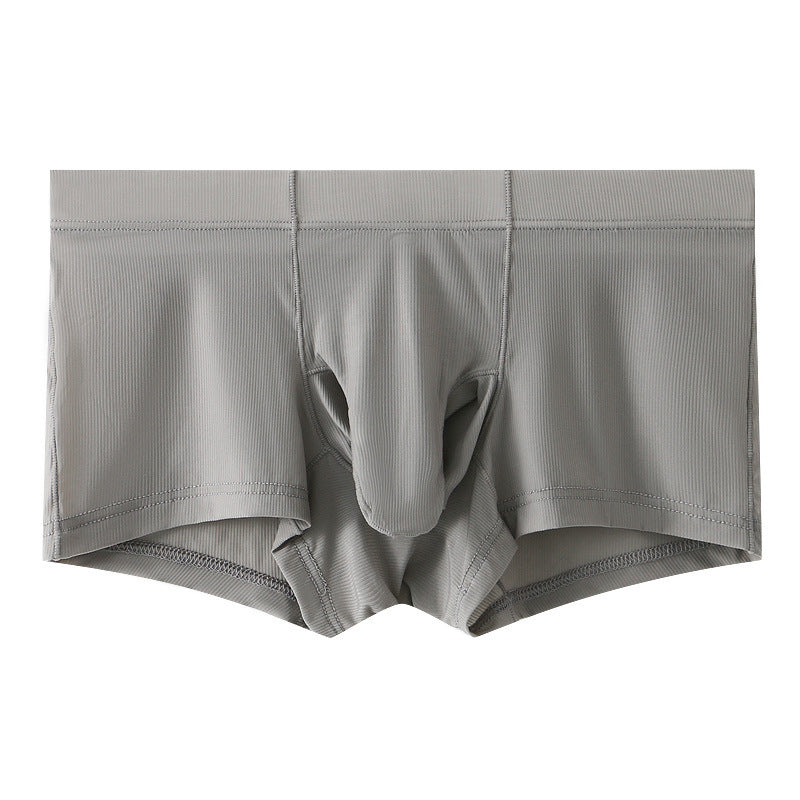 Sous-vêtements Hommes Bullet Separation Eléphant Nez Silk Masque de soie de glace rayé Couleur solide Hommes Zh