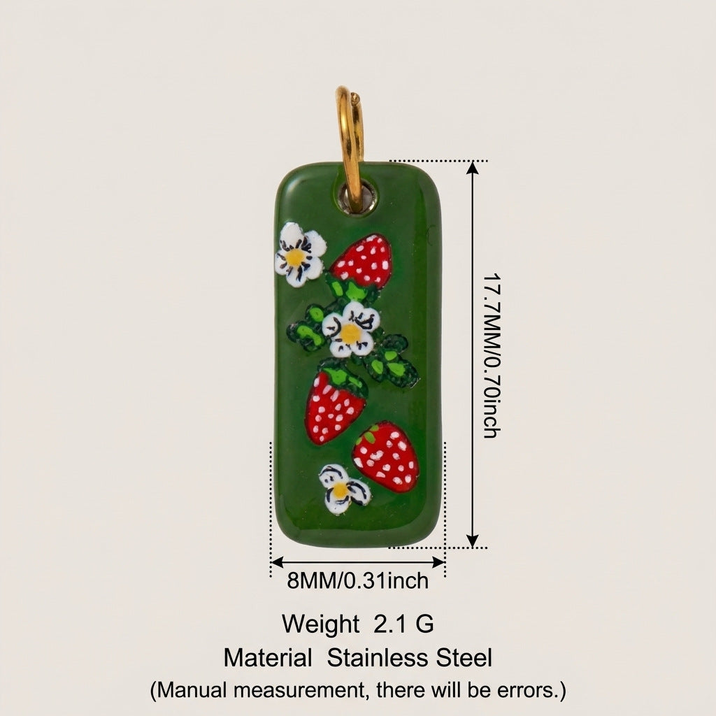 Accessoire pendentif à imprimé floral