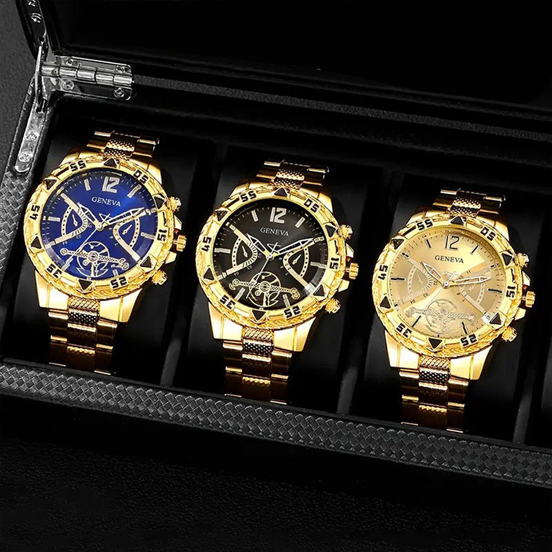 Montre mécanique Volkswagen entièrement automatique pour homme avec bracelet en acier