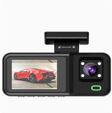 1080P Dash Cam triplecamera avec connexion smartphone WiFi
