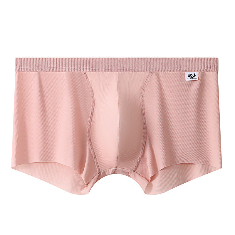 Sous-vêtements en mesh pour homme Boxer en soie pour homme Summer Thin Breathable Boxers Seamless Youth Pan