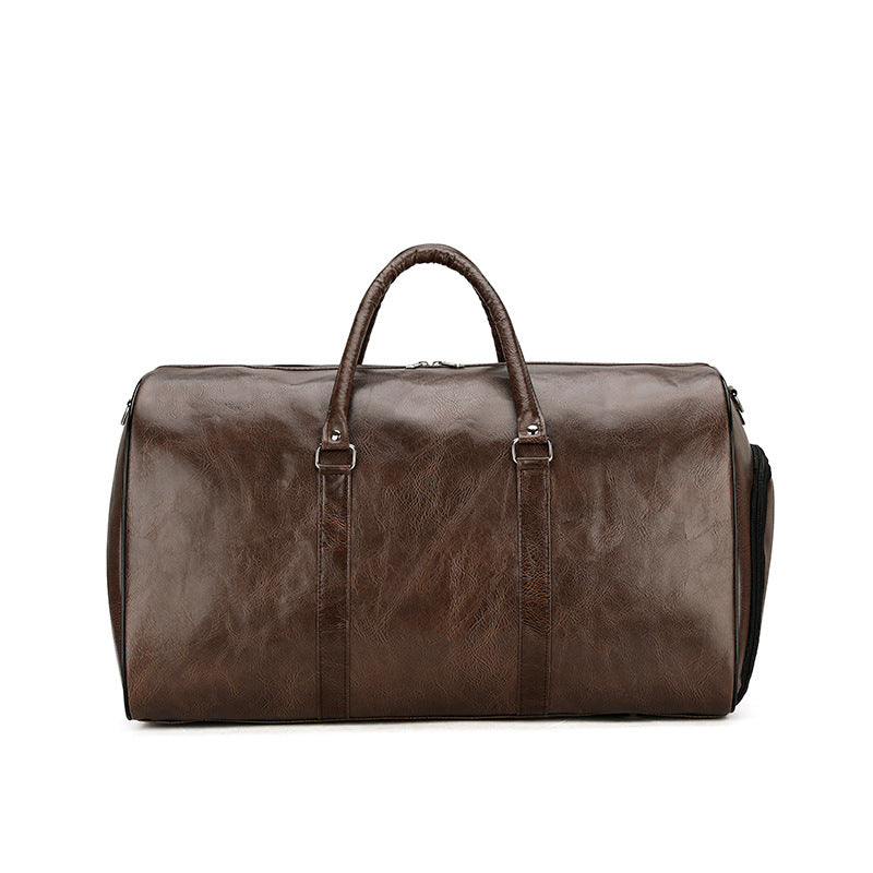 Sac à bagages Pu Retro Business Traveling Grande Capacité Sac à Voyage Court
