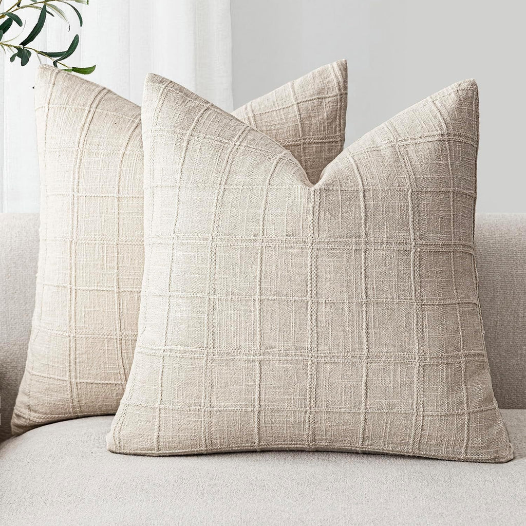 Coussins de canapé pour salon Chenille Plain en couleur solide