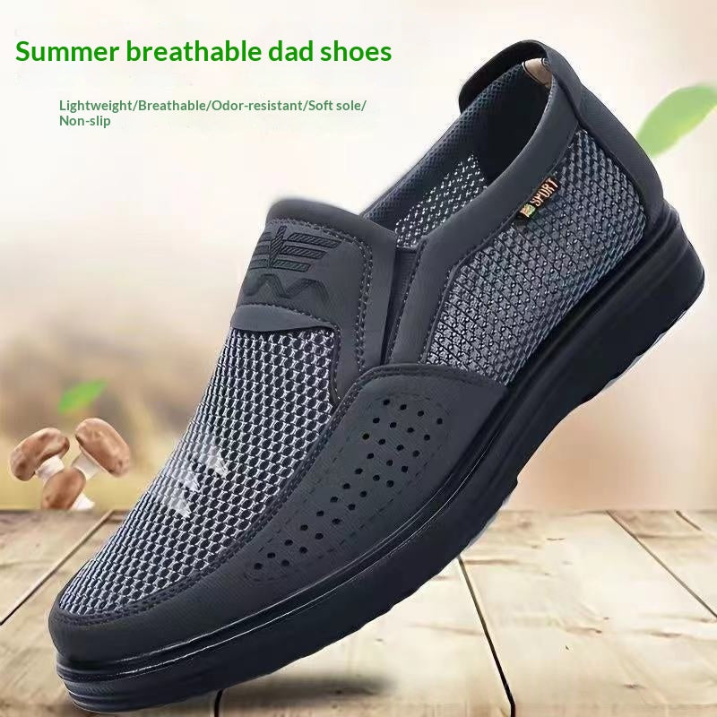 Chaussures antidérapantes en toile respirante pour homme