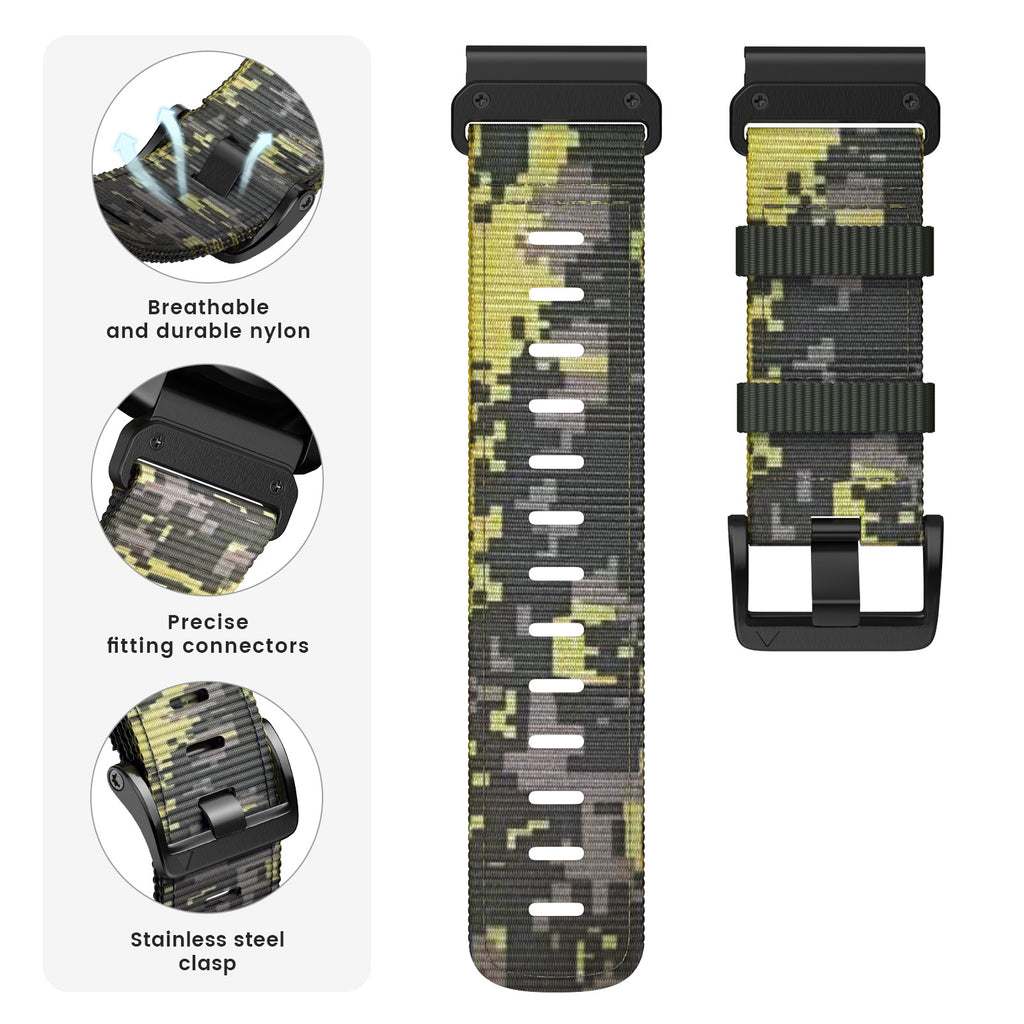 Bracelet de montre en nylon tissé à libération rapide