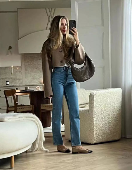 Veste longue manches courte