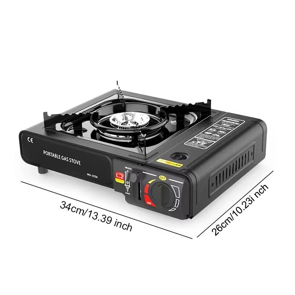 Four à cartes, four à gaz, four à camping, puissance 2400 Watts, four à gaz compact à 1 brûleur pour l'extérieur