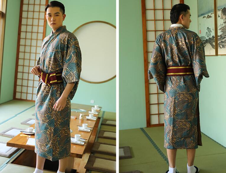 Japonais Kimono homme traditionnel Kimono formel porter des feux d'artifice d'été Kimono Suit