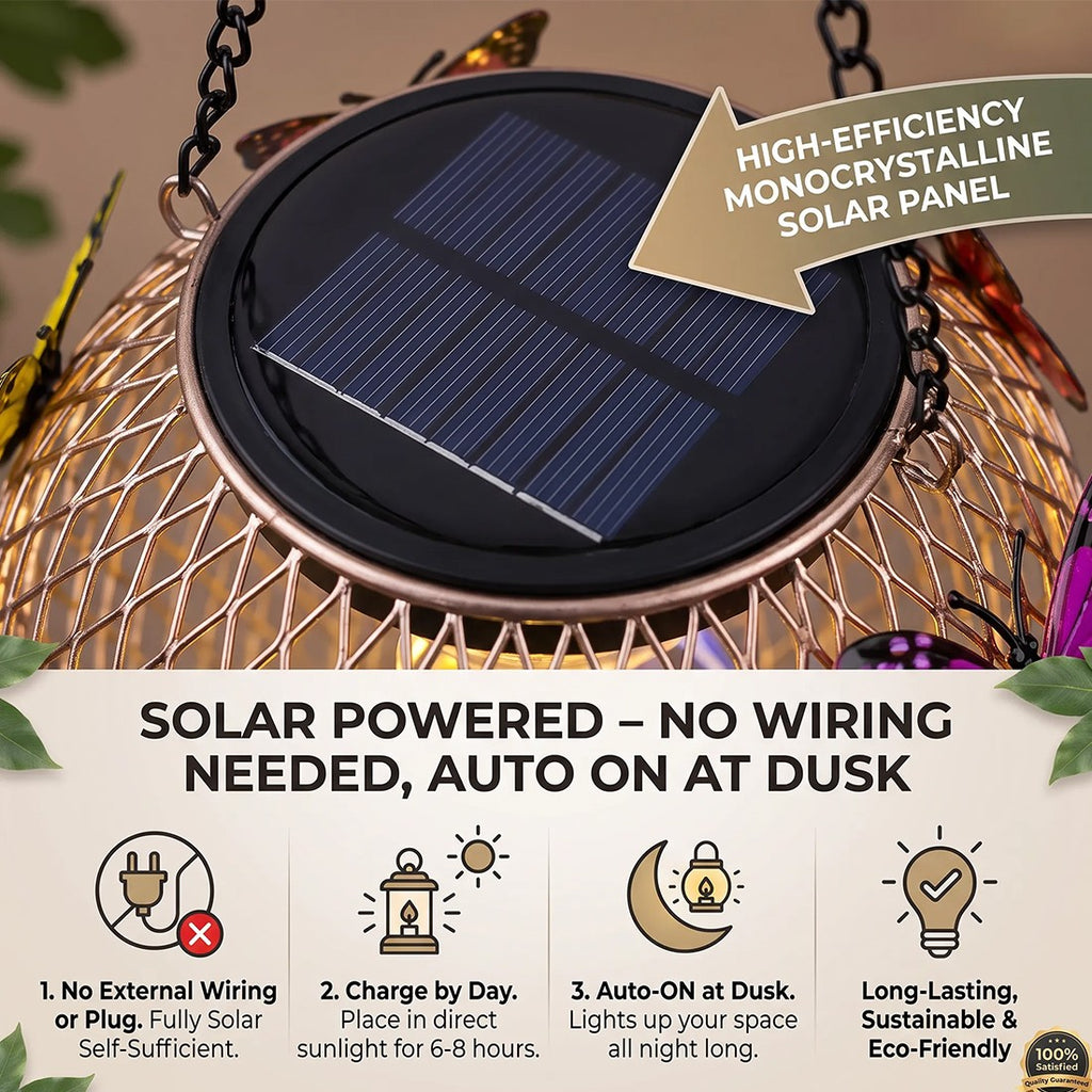 2pcs Solar Pendant Light Mesh Orb Yard Garden Decor