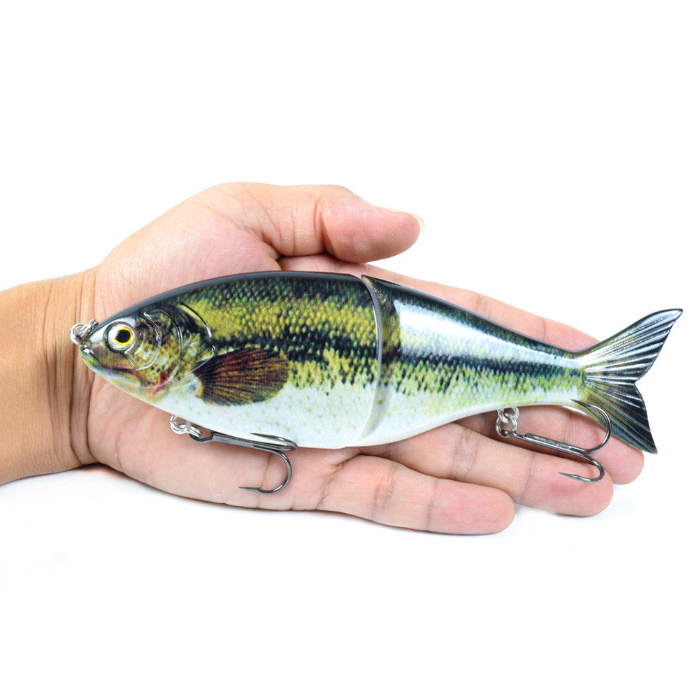 Wo-section Metal Connection Lure Lure Submersible S-forme Multi-section Fishing Lure