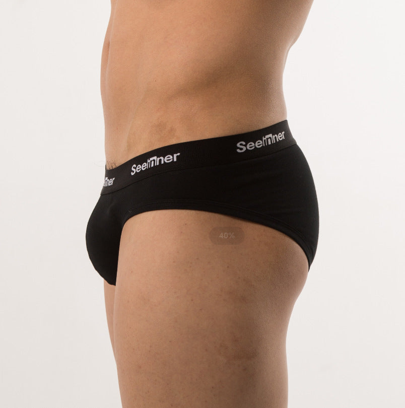 Slips de sport en coton stretch à basse taille pour hommes