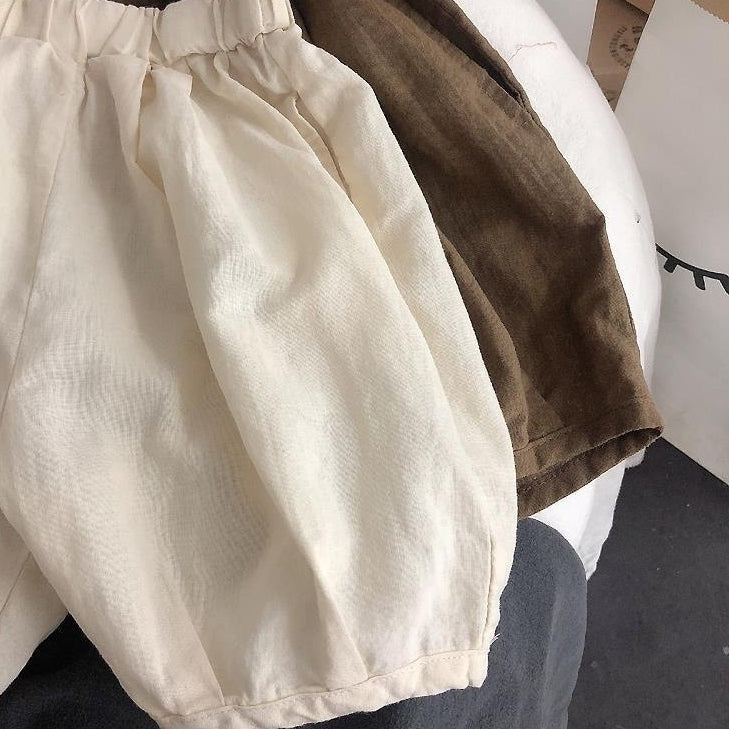 Pantalon en coton massif couleur enfant