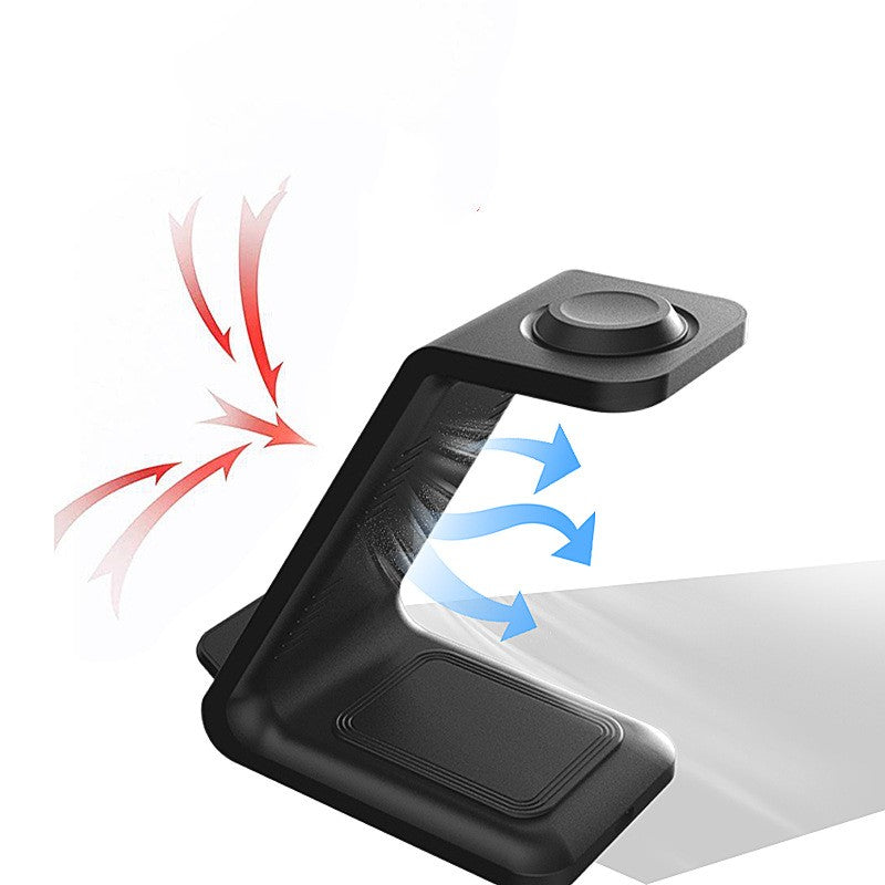 Chargeur sans fil 3-en-1 multi-fonctionnel haut de gamme pour téléphone mobile