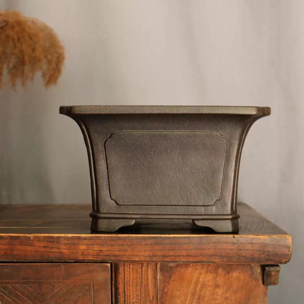 Pot de Bonsai carré de grande capacité fait main