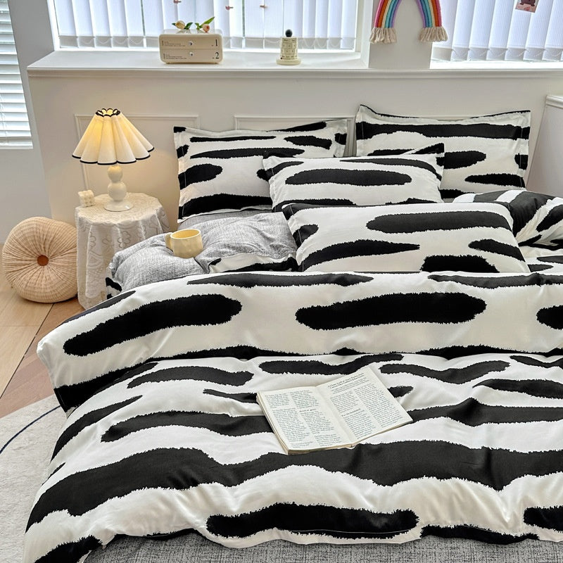 Ménage Mode de coton pur Feuilles de lit minimalistes