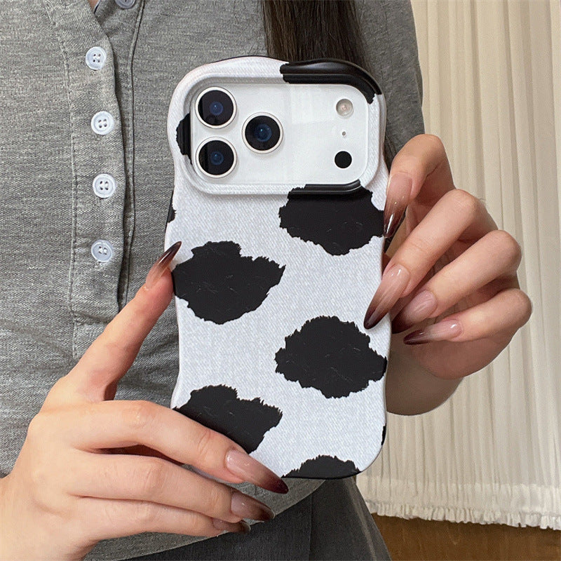 Niche Cow Imprimé Case de téléphone Matte Finition