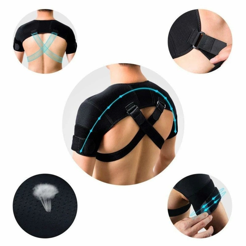 Epaule transversale réglable pour soulager la douleur du dos avec double paille et double épaule Sup
