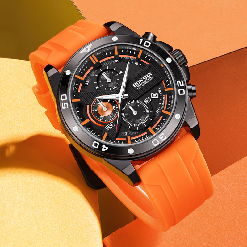 Montre Quartz Sportive Casual Homme Multifonction