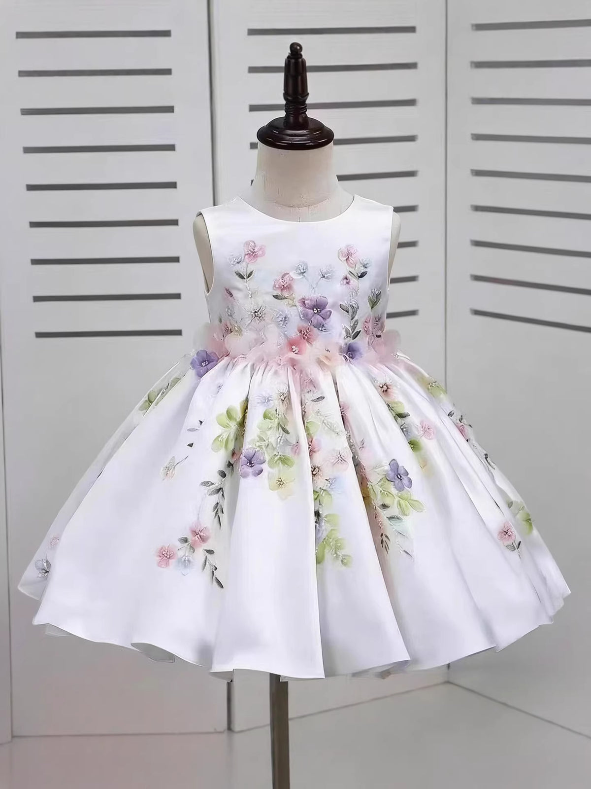 Robe princesse à manches de puff pour enfants