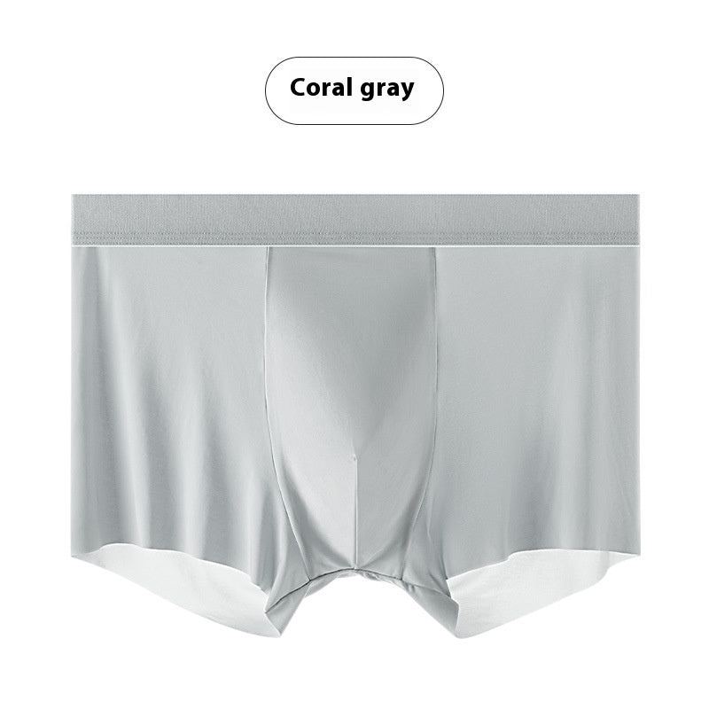 Sous-vêtements pour hommes en soie glacée 5A Antibactérien Mulberry Silk Sous-vêtements pour hommes