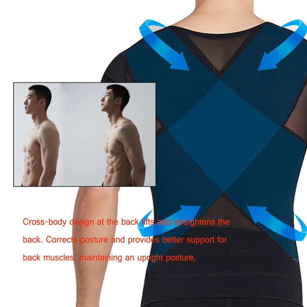 Men's Shaping Sous-vêtements Slimming Compression Shirt Cacher Hommes seins Shaping Sous-vêtements Me