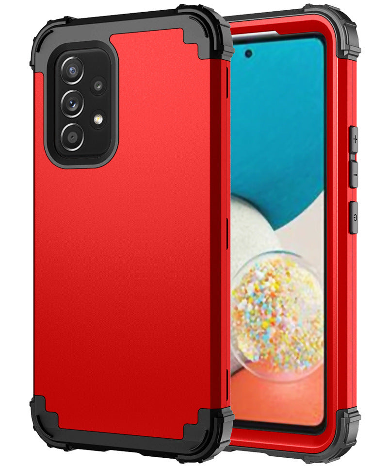Silicone PC 3-en-un Étui de téléphone tout inclus résistant à la chute