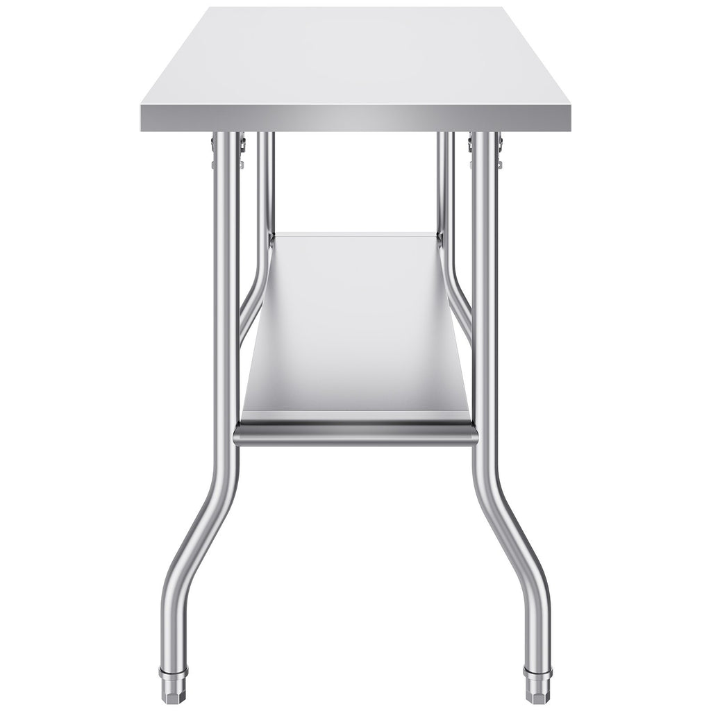 VEVOR Poste de travail commercial 48 X 24 pouces Table de préparation commerciale pliante