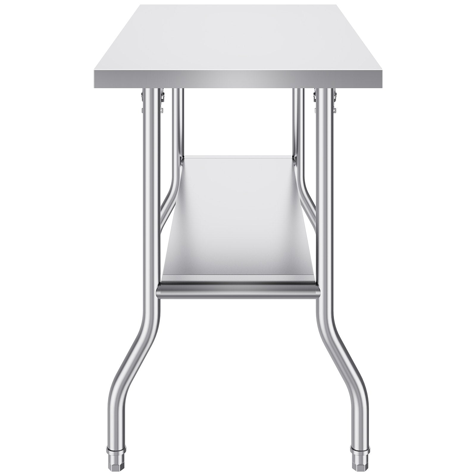 VEVOR Poste de travail commercial 48 X 24 pouces Table de préparation commerciale pliante