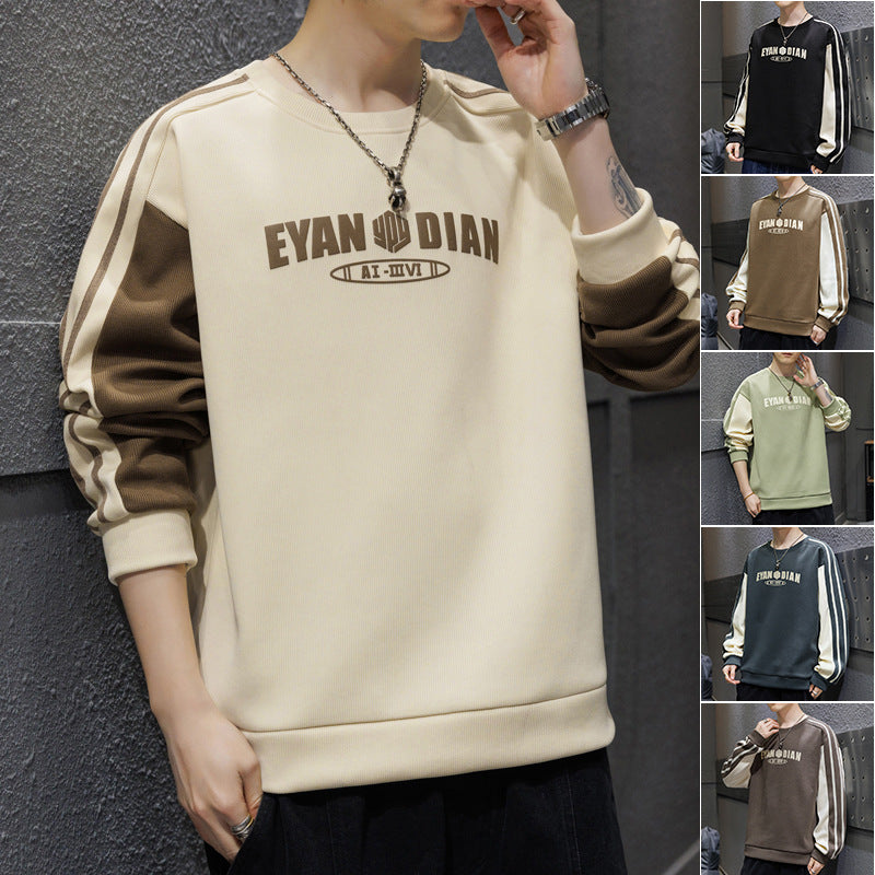 Style américain Vintage Hommes Raglan manches longues Top
