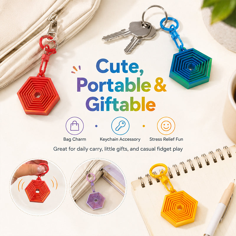 Clavier rotatif Hexagon Fidget