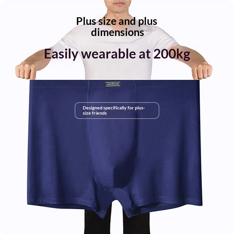 Slips de Boxer Modal High-Waist pour hommes plus taille