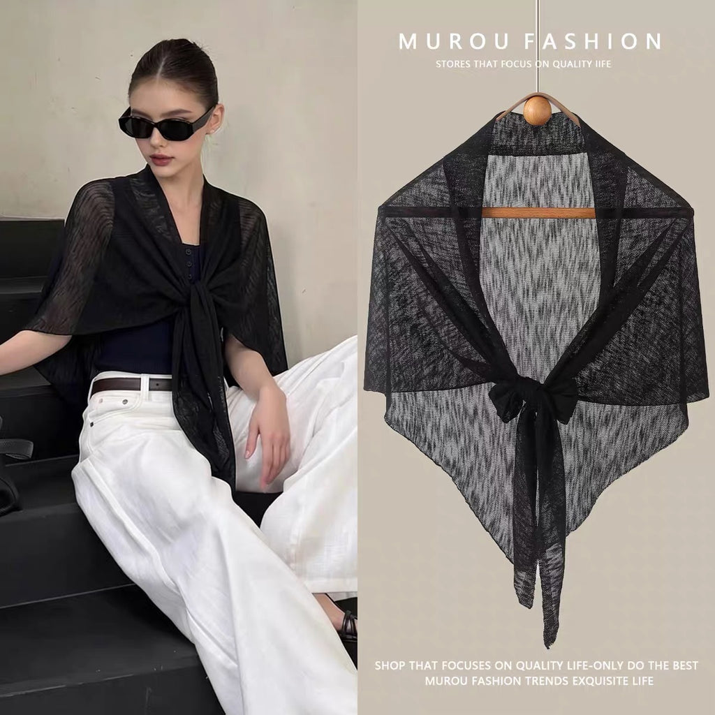 Écharpe en tricotée d'été par le soleil Cheongsam Châle