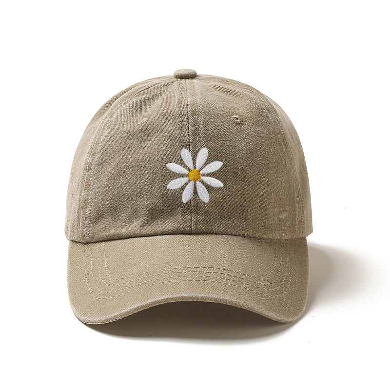 Casquette de baseball brodée avec une couronne ronde en coton et une visière à pic