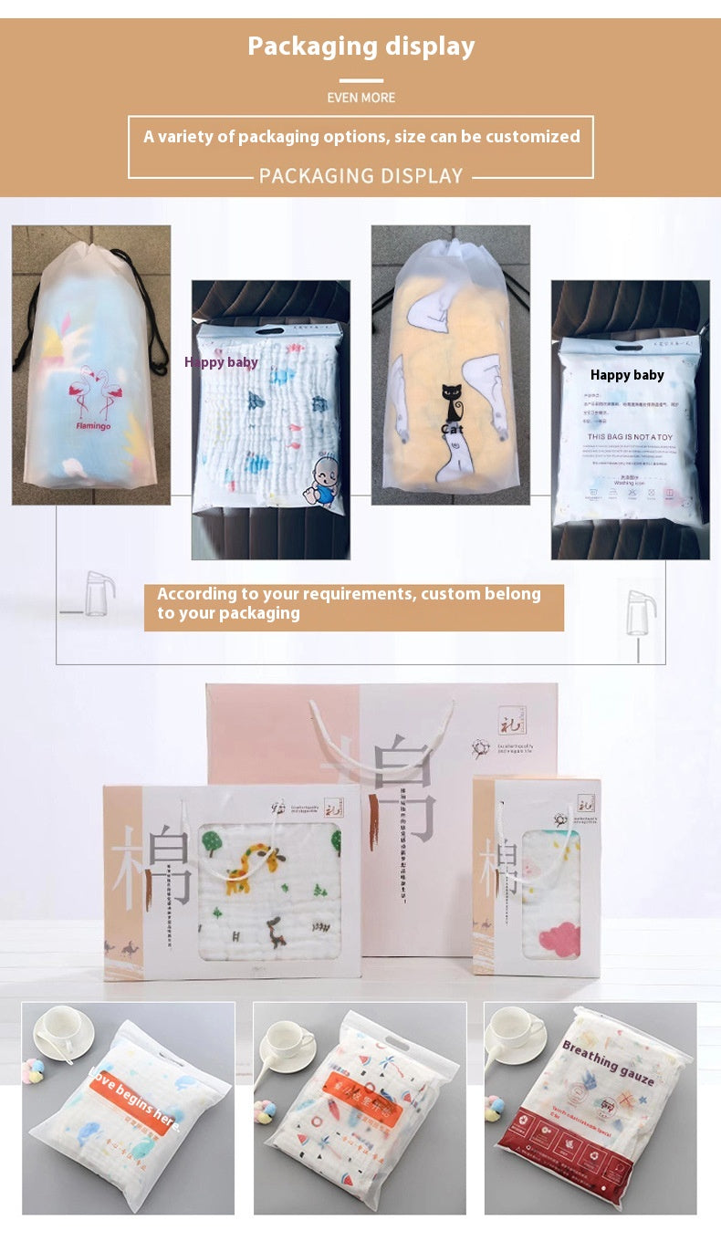 Double couche Gauze Gro-bag Muslin Nouveau-né Serviette de swap