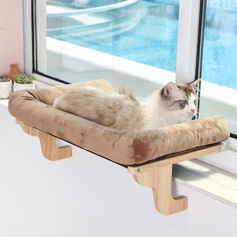 Hamac pour chats et chiens en bois pur