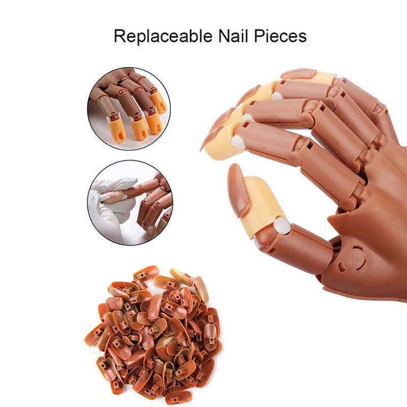 Nail Acrylique Gel Pratique Main 300 Pcs Conseils de Nail Formation flexible Conseil de Nail Art