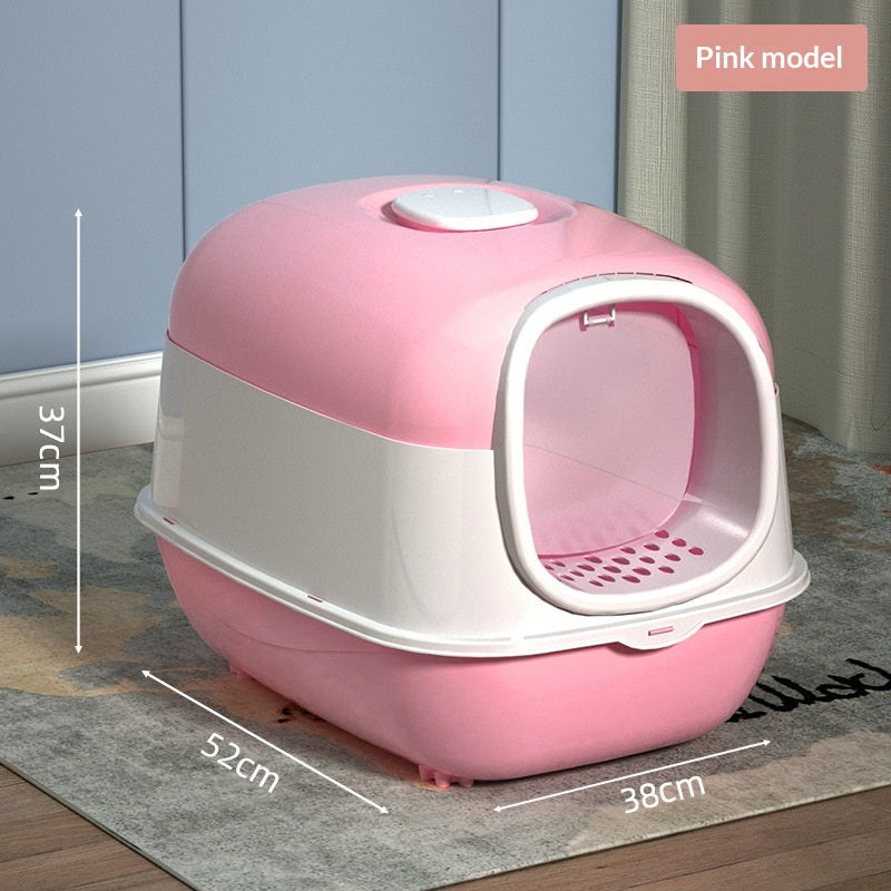 Boîte à litière pour chats haut de gamme fermée