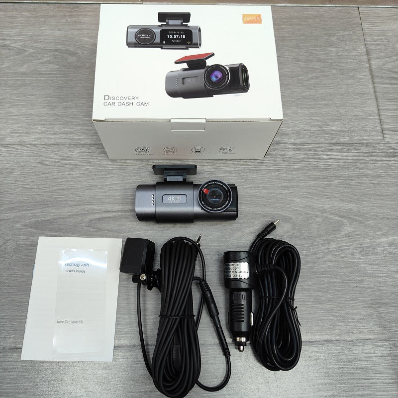 4K Dual Lens Driving Recorder HD Ultra Large Angle Night Vision WiFi Avant et Arrière Dual Re