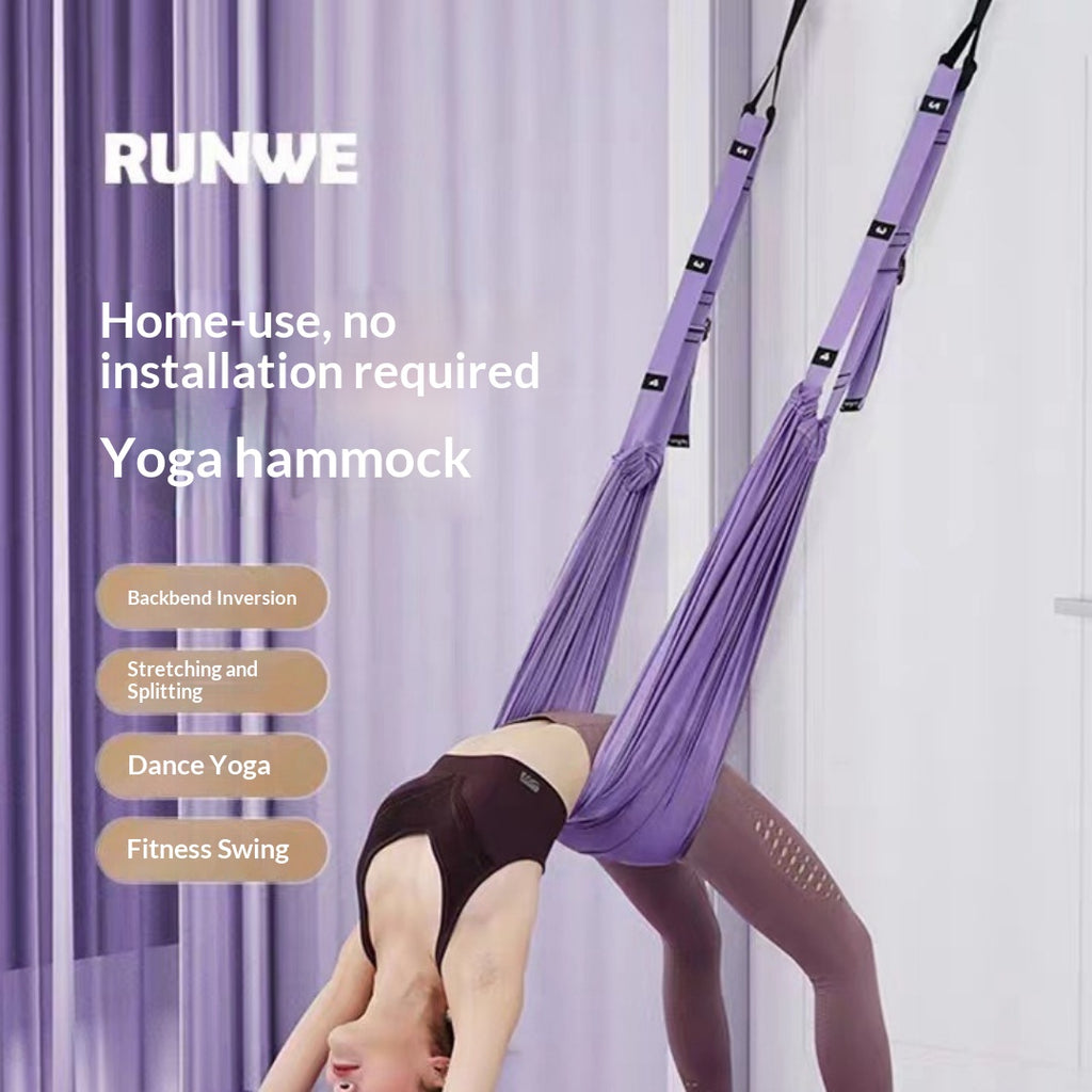 Aerial Yoga Sling Accueil Équipement de fitness Yoga Rope de traction inversée Porte suspendue Yoga Stretch