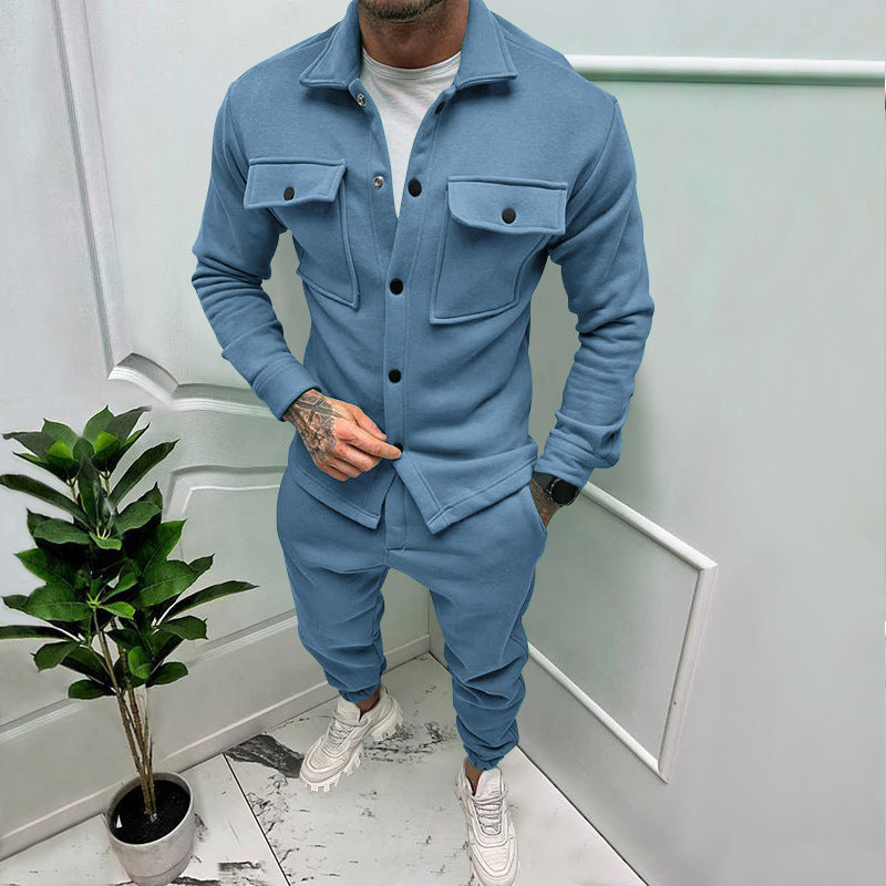 Men's Jacket Set SpringAutumn Sports Workwear
