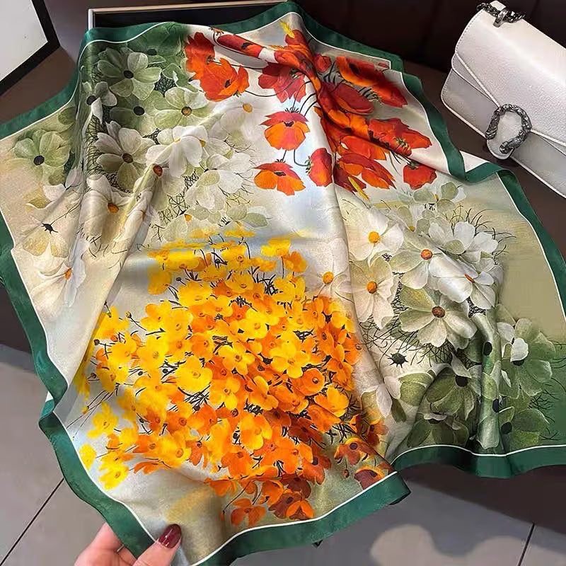 Écharpe carrée femmes Modeable petit mouchoir 70cm