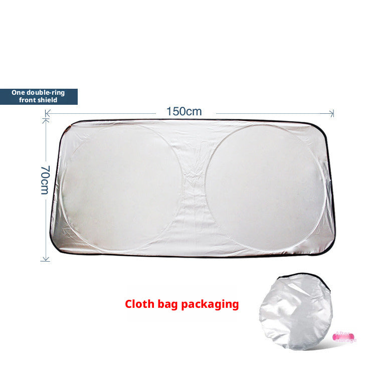 Visière de soleil de voiture-Argent-1 pièce