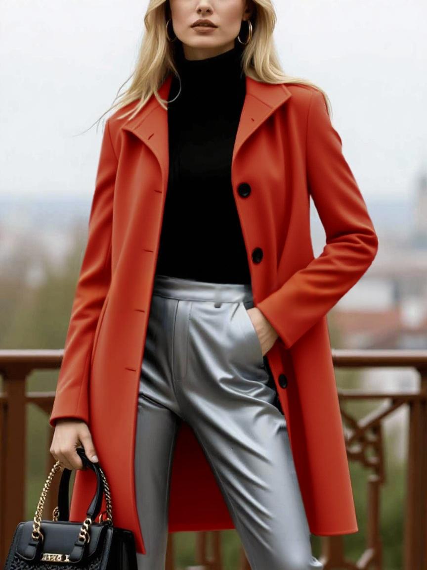 Manteau de laine pour femmes épais
