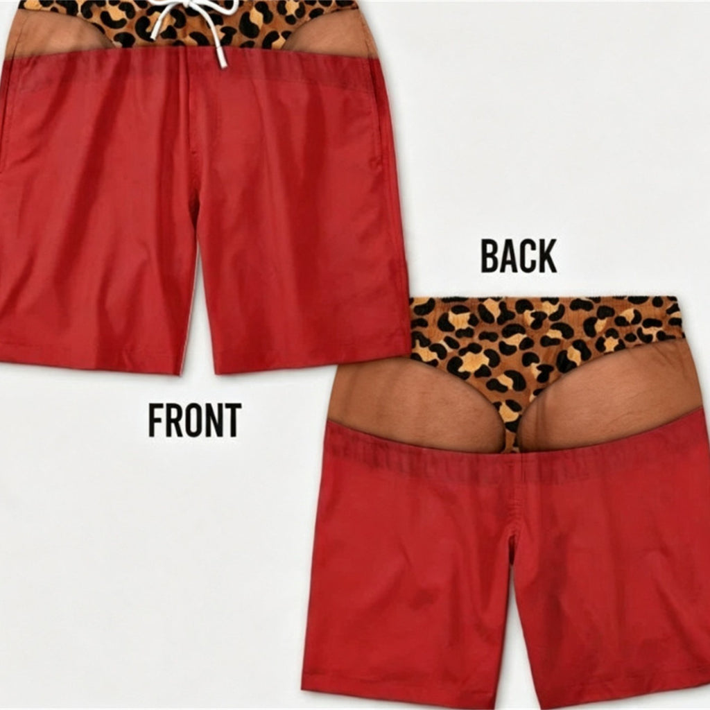 Short casual respirant imprimé homme